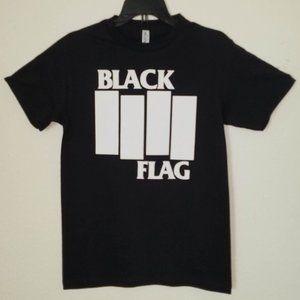 New Black Flag Solid Bars Unisex Silkscreen T-Shirt Small–2XL